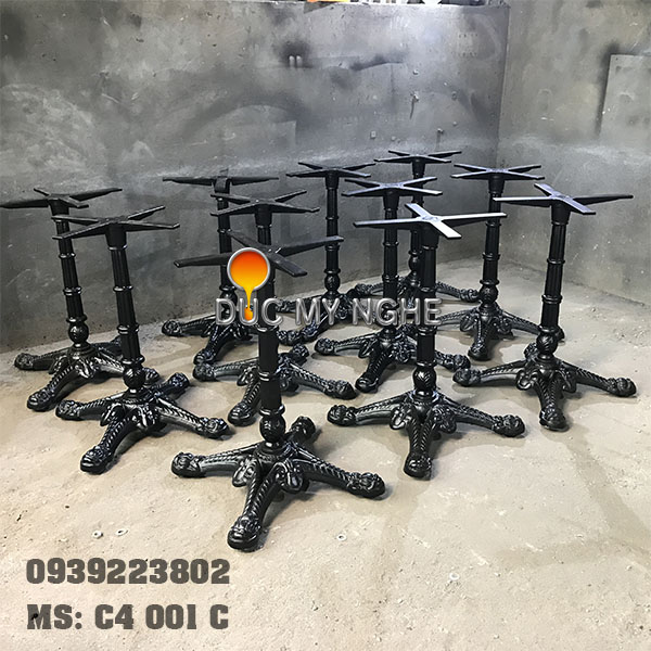 Bàn cafe 4 chân đâu lân đế lớn C4 001 C h8